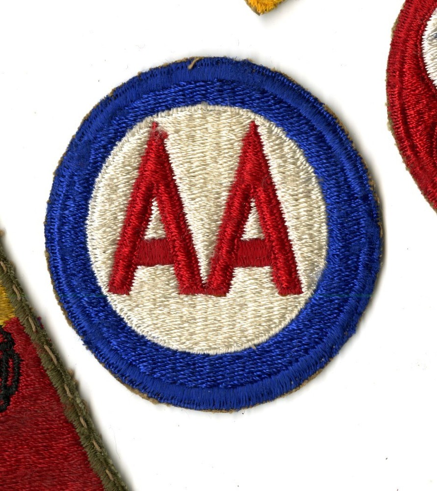 Antiaircraft Command White Back Patch WWII Vintage