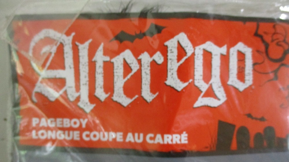 ALTEREGO Black PAGEBOY HALLOWEEN WIG ~ New in Package