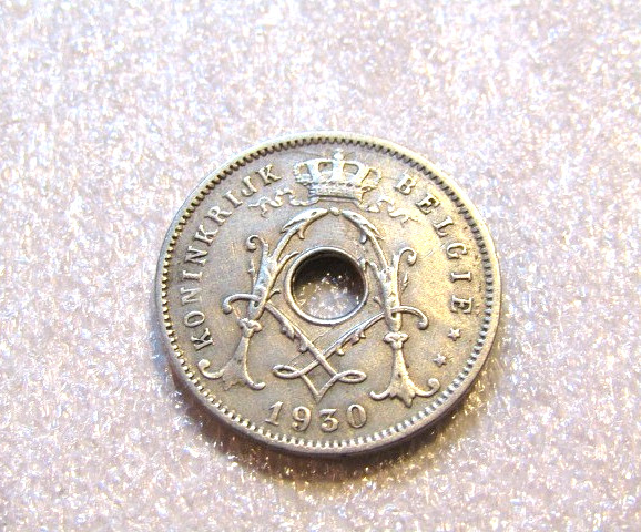 1930 Belgium 5 Centimes Coin