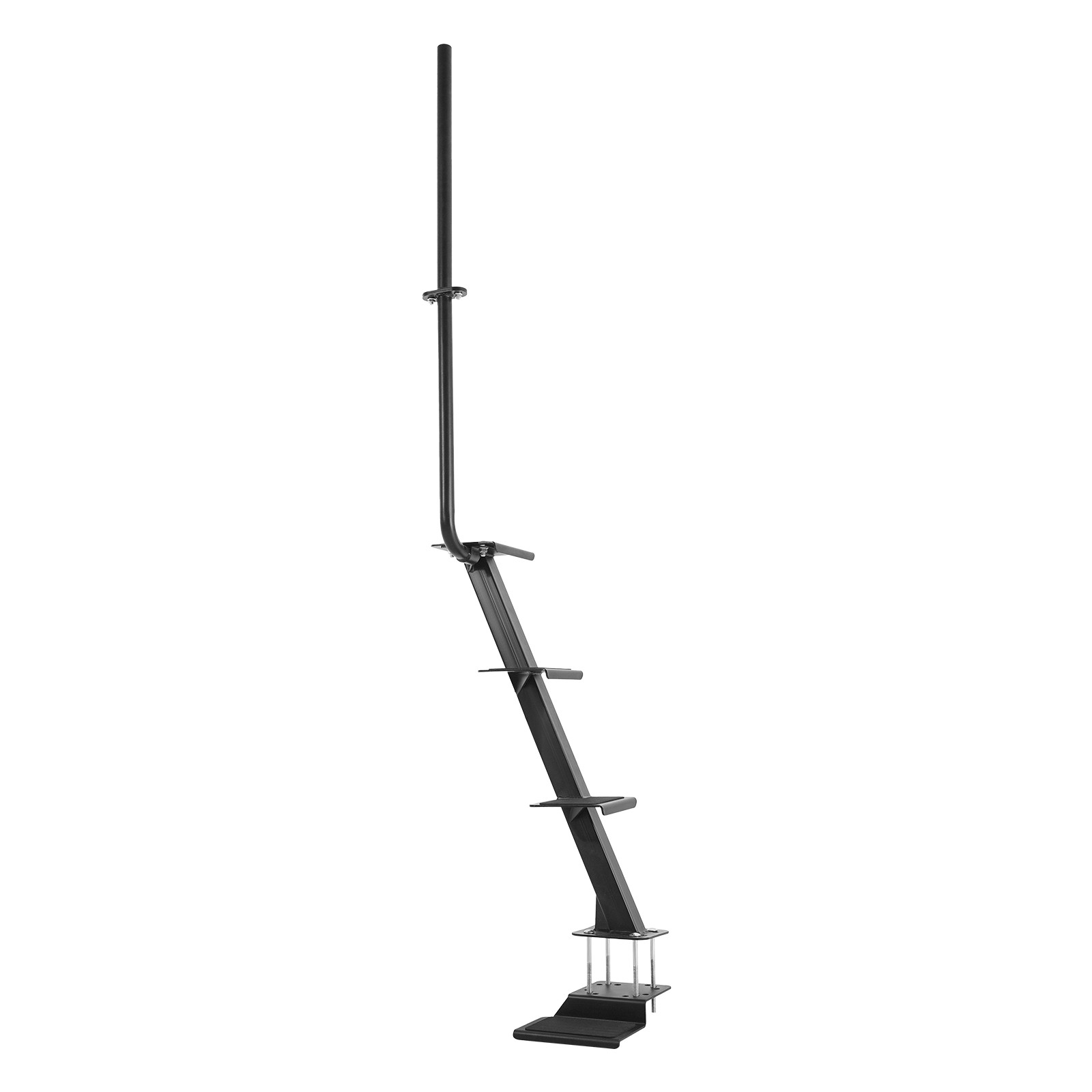 VEVOR Boat Trailer Steps Heavy Duty Boat Steps with Handle 4 Step Bottom Mount