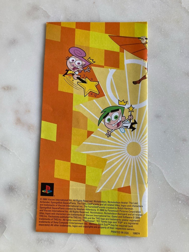 Nick Games Guide - PSP Insert Catalog