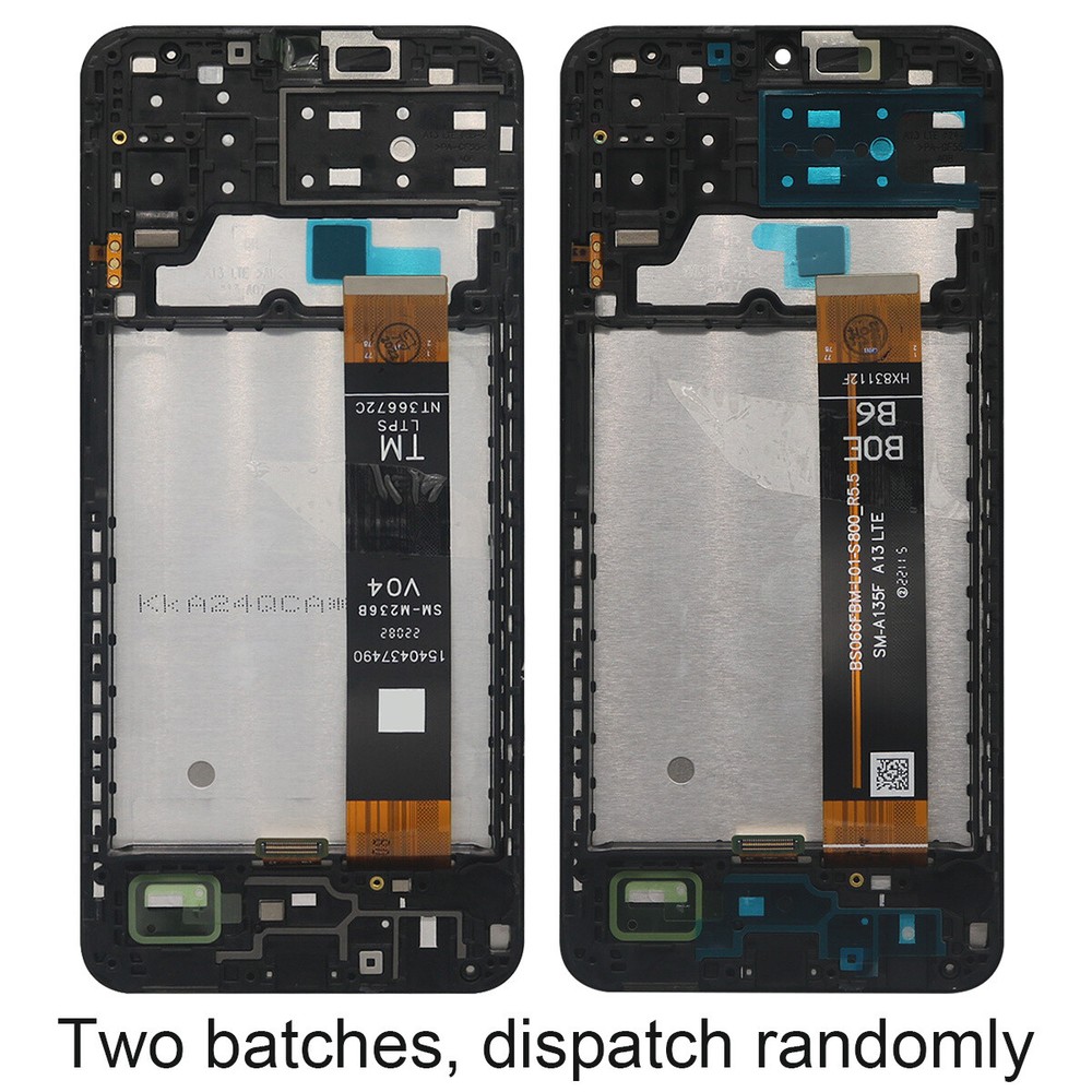 For Samsung Galaxy A13 LTE 4G A135F LCD Touch Screen Assembly Replacement Frame