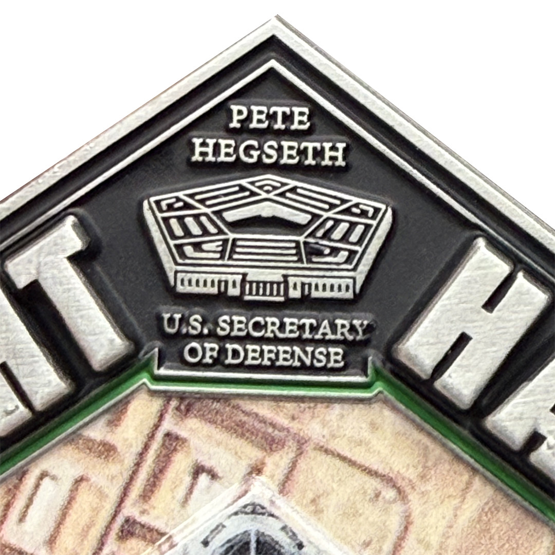 CL-ZZ Midnight Hammer Challenge Coin Honoring Pete Hegseth B-52 Bunker Buster St