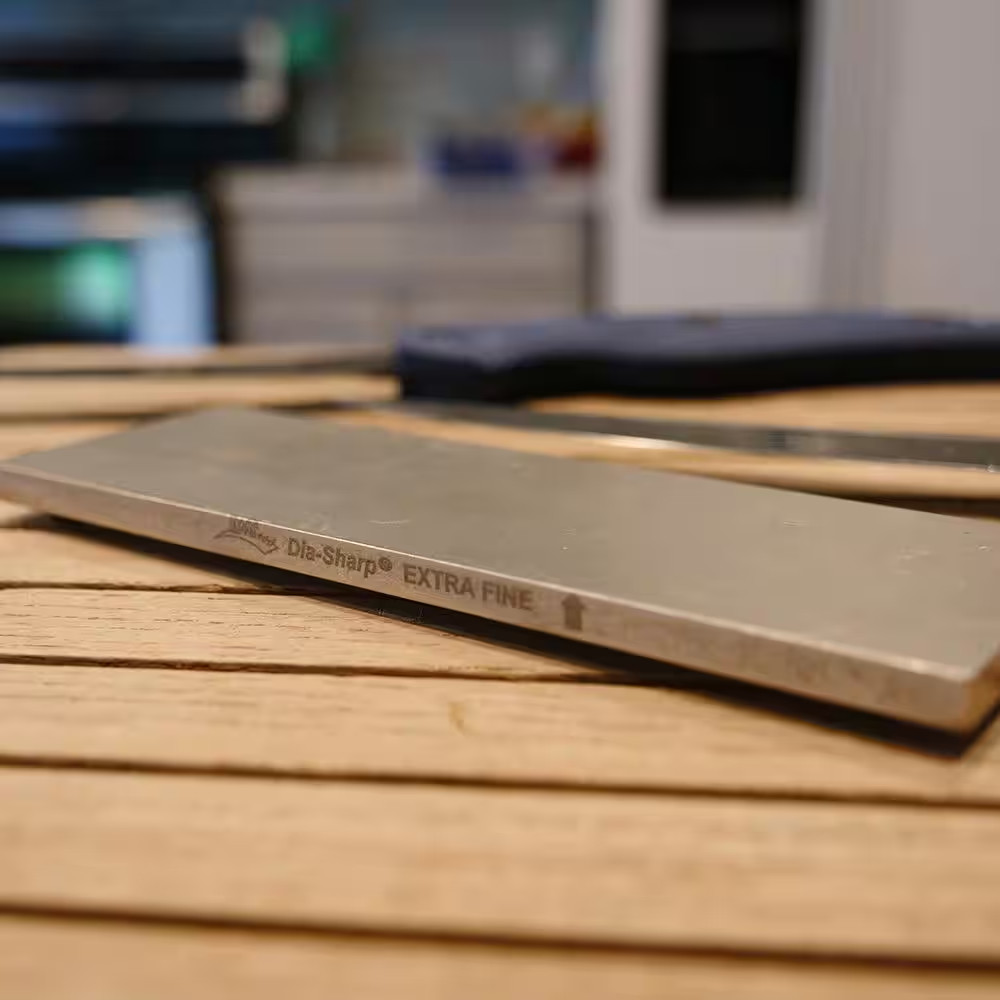 6 In. Dia-Sharp Bench Stone Extra-Fine Handheld Sharpener