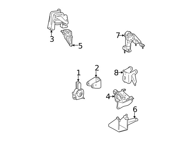 Genuine GM Front Mount Bracket 88969069