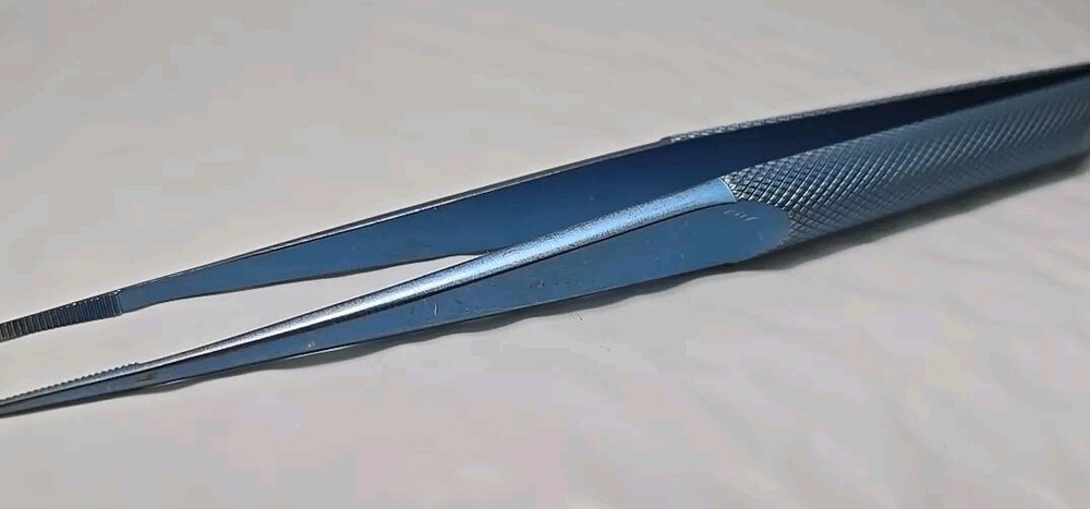 Codman 80-1732 Surgical Titanium Rohoton Dressing Forceps 7" Serrated