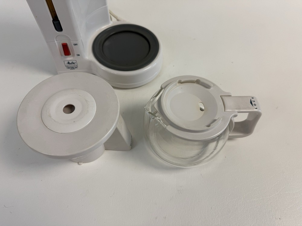 Melitta Gevalia Kaffe 4-Cup Coffee Maker White BCM-4C Machine