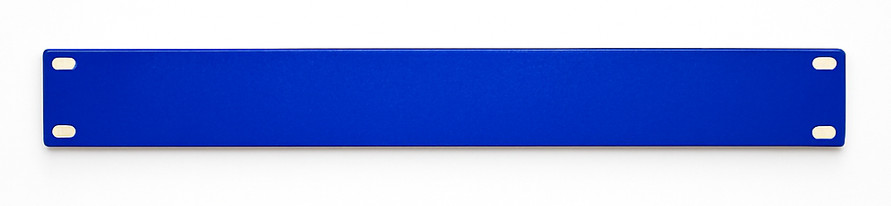 1U Solid Rack Panel – Candy Metallic Blue – 19” Custom Steel Cover
