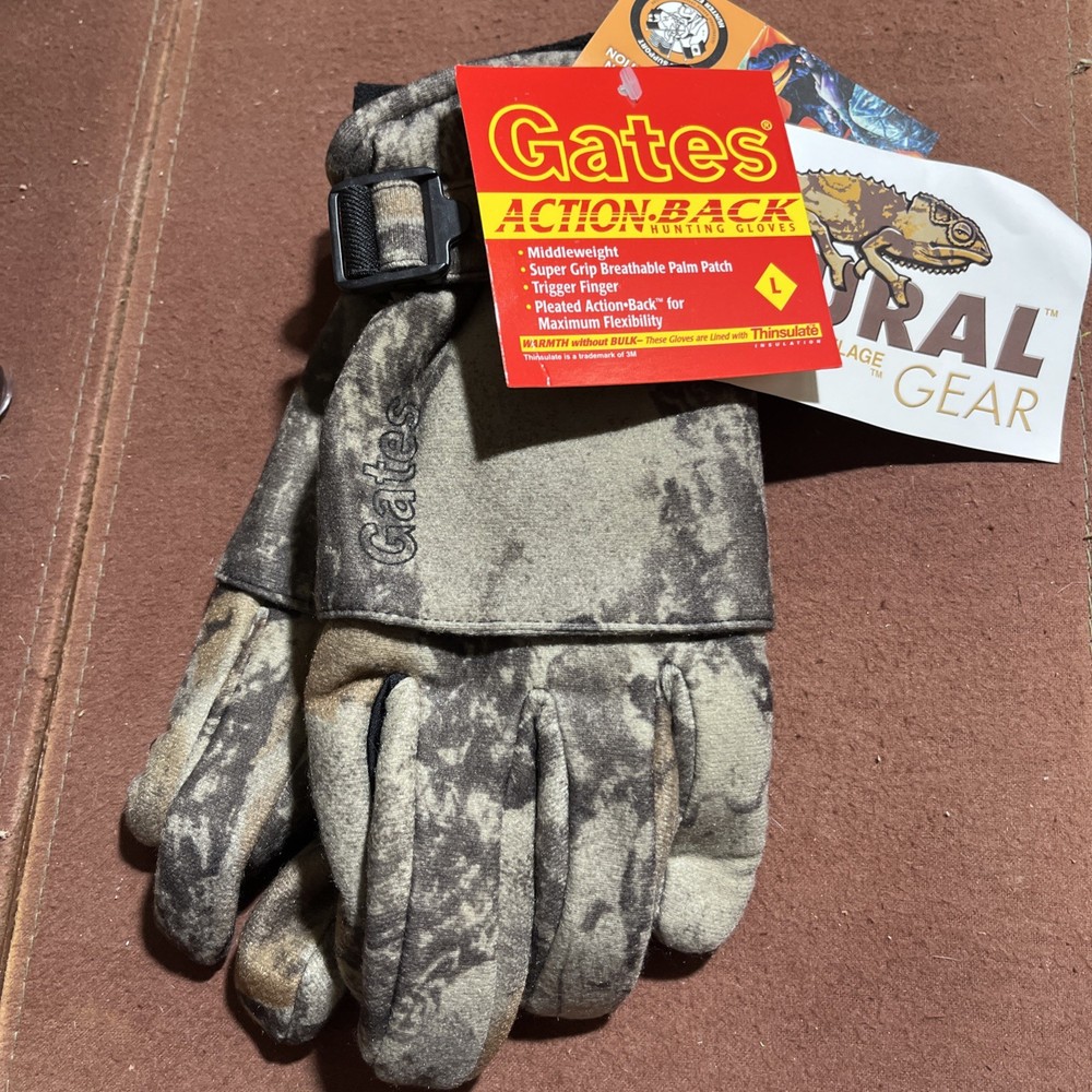 Gates Camo Gloves Size Large