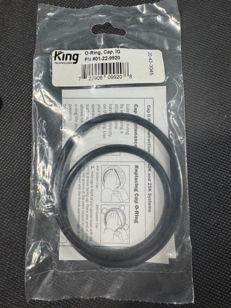 #2 - King Technology  01-22-9920 Cap O'Ring