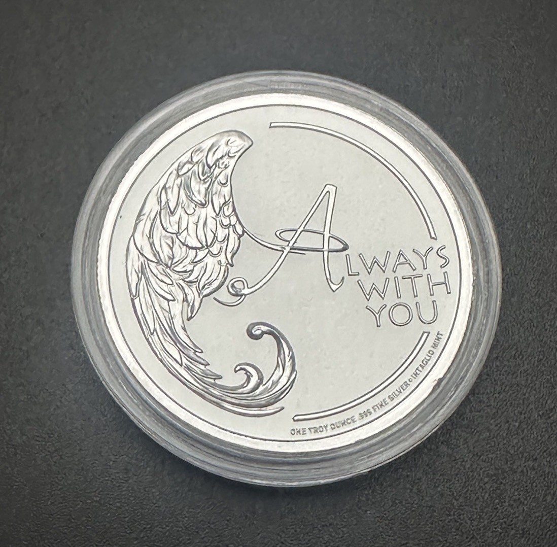 1 oz silver Angel in your pocket BU .999 pure fine christian limited heaven