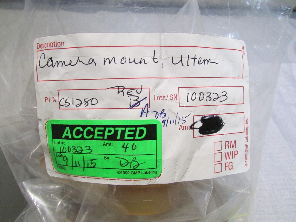 Thorlabs Camera Mount, Ultem, CS1280 Rev. A