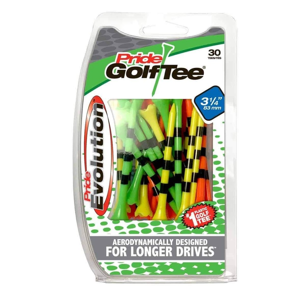 Pride Performance Professional Tee System Evolution 30 Citrus Mix 3 1/4" Tees