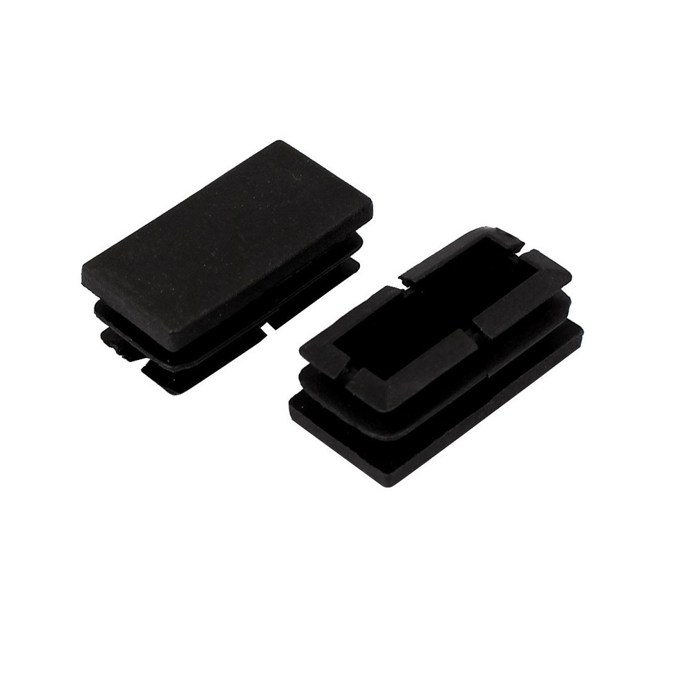 Plastic table legs rectangular protection cap 20mmx40mm 20pcs