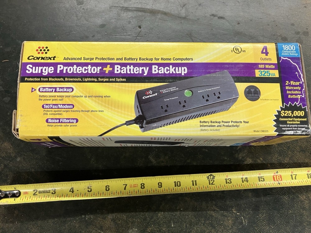 Conext CNB325 Surge Protector + Battery Backup. New