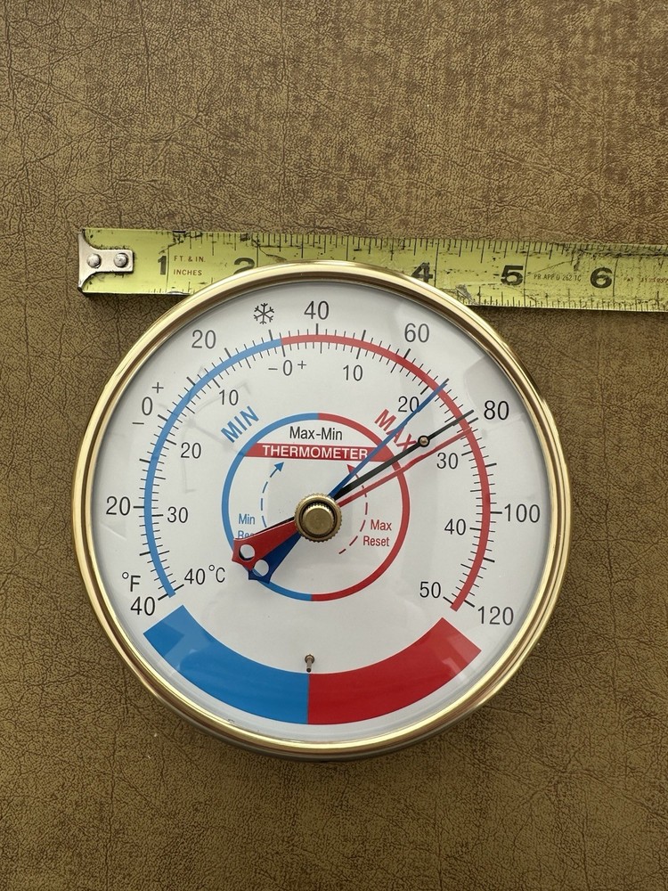 Max Min Bimetal Thermometer