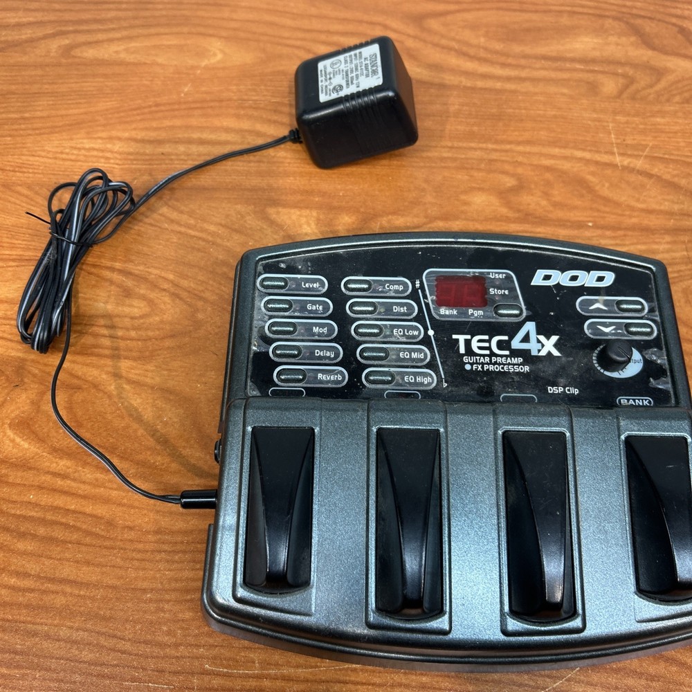 DOD TEC 4x Guitar Preamp/FX Processor. Untested Parts Repair