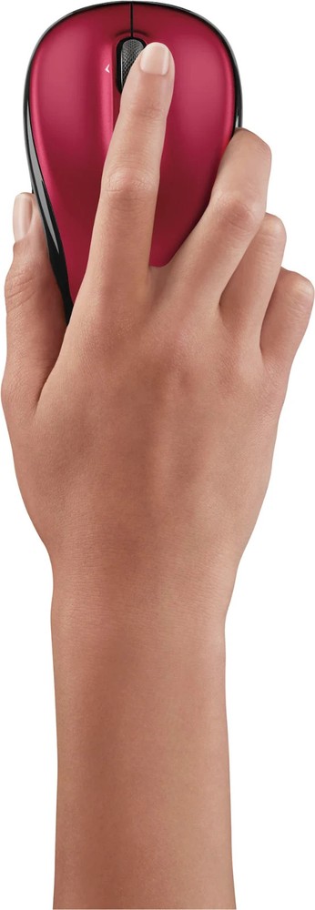 Logitech M325 Wireless Mouse for Web Scrolling PC / MAC / Laptop Linux Red