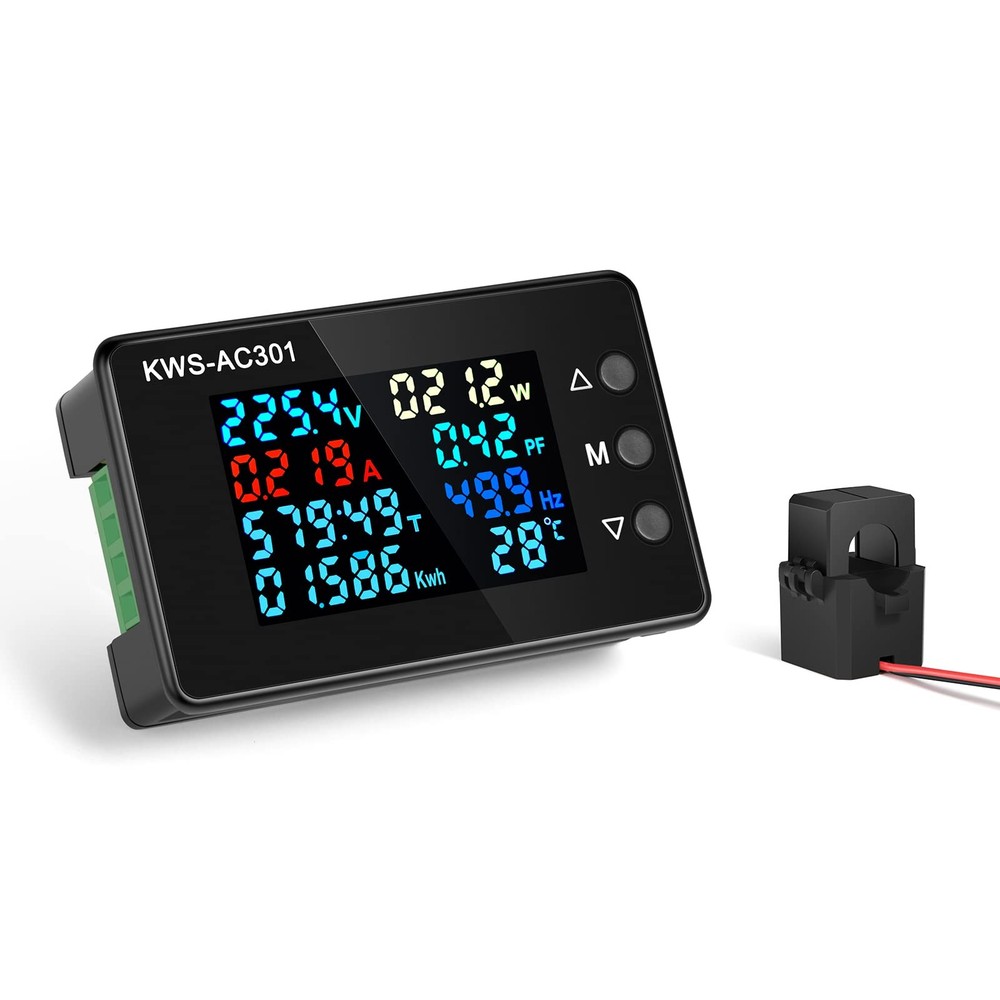 AITIAO Digital Display AC Multimeter 100A with Open Current Transformer