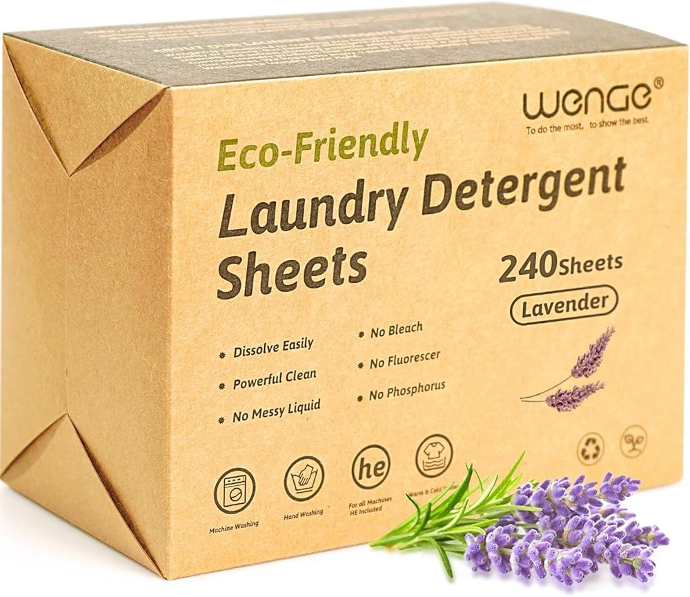 Eco-friendly Laundry Deternt Sheets - 240 Plastic-Free,