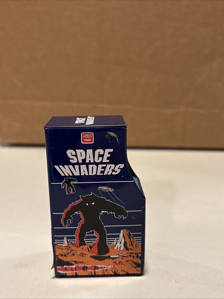 Space Invaders Candy Arcade Tin Game Collectible Container