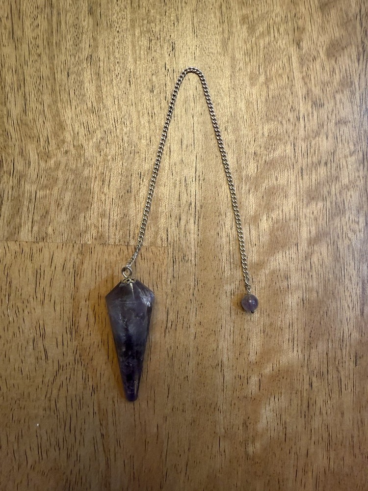 Amethyst Dowsing Crystal Pendulum