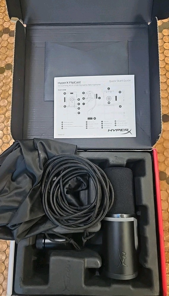HyperX FlipCast - USB/XLR Dynamic Microphone (Black)