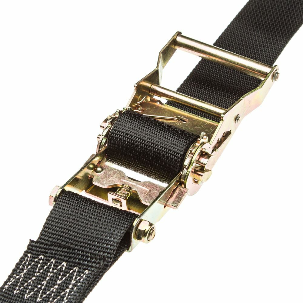 2" x 18' Ratchet Straps with S-Hooks - 8 Pack