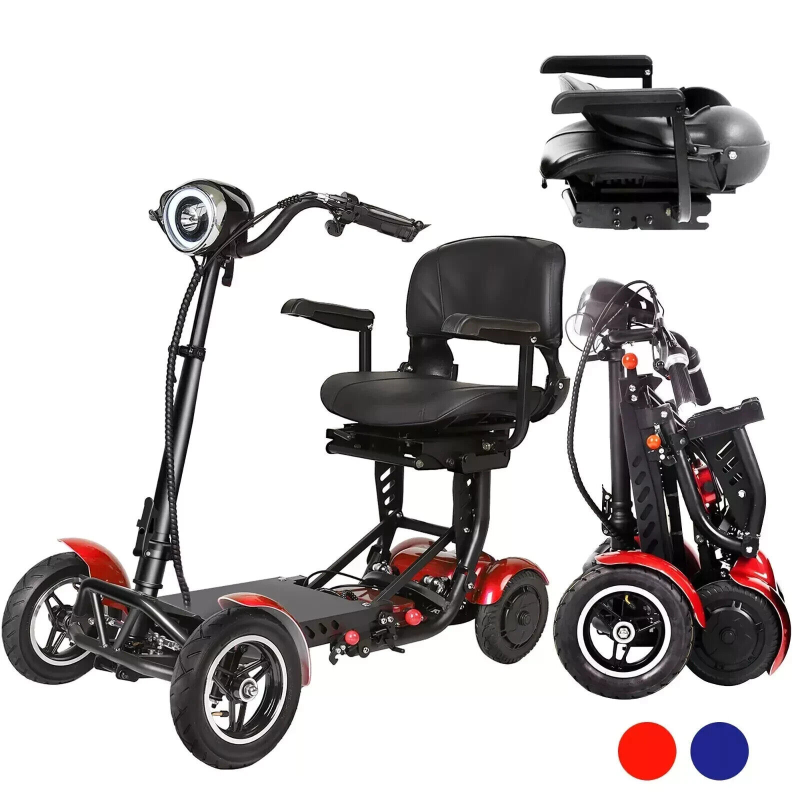 Mobility Scooter Electric Wheelchair 4 Wheel Folding Electric Scooter Adults NEW
