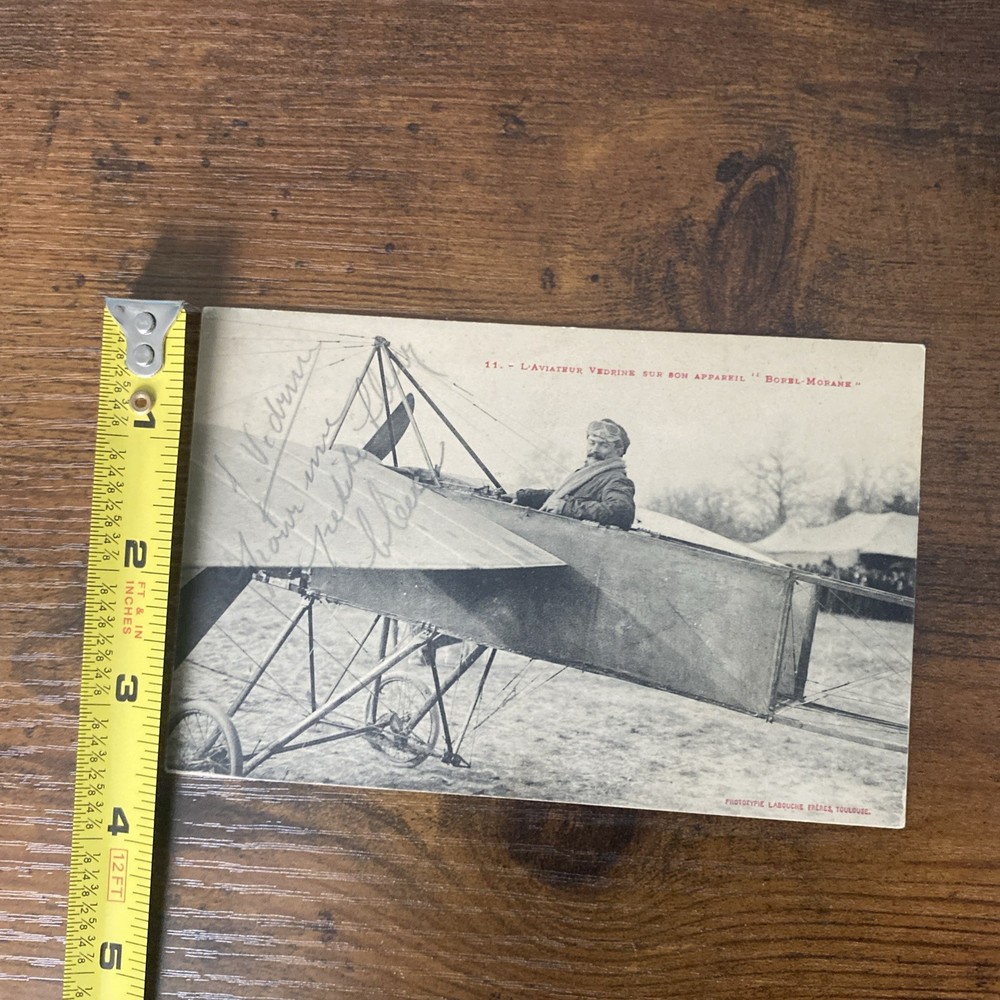Jules Vedrines Signed Postcard