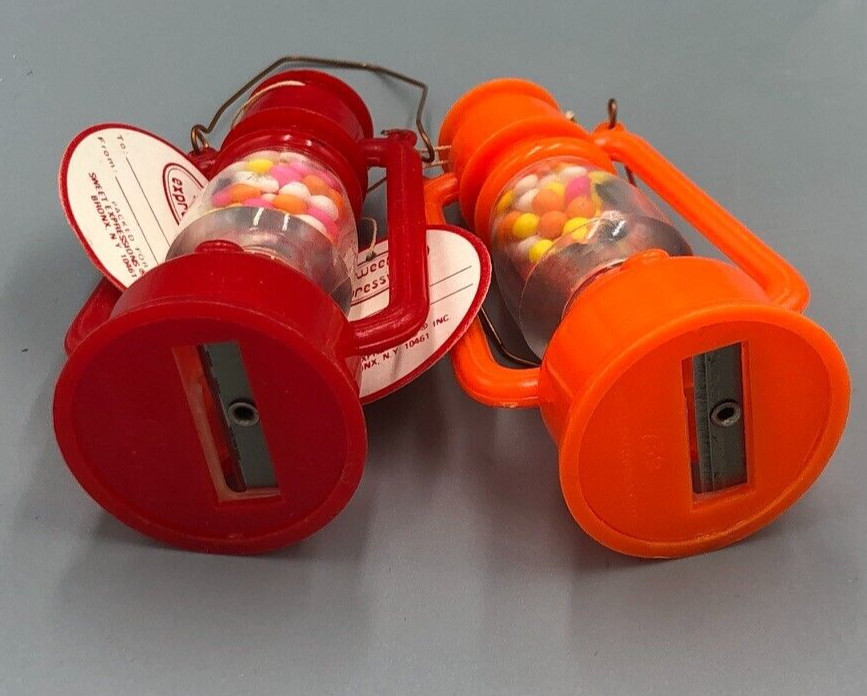 Vintage Full PENCIL SHARPENER Lantern CANDY CONTAINERS Sweet Expressions
