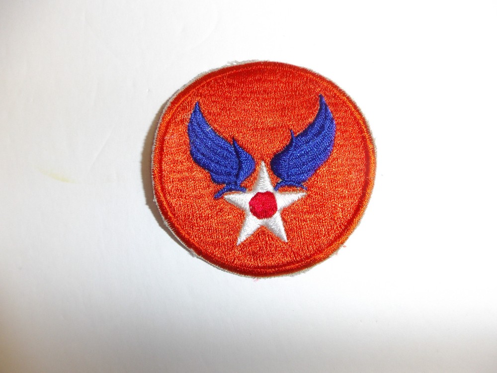 b1322 WW2  US Army Air Force AAF Prototype patch orange R13C