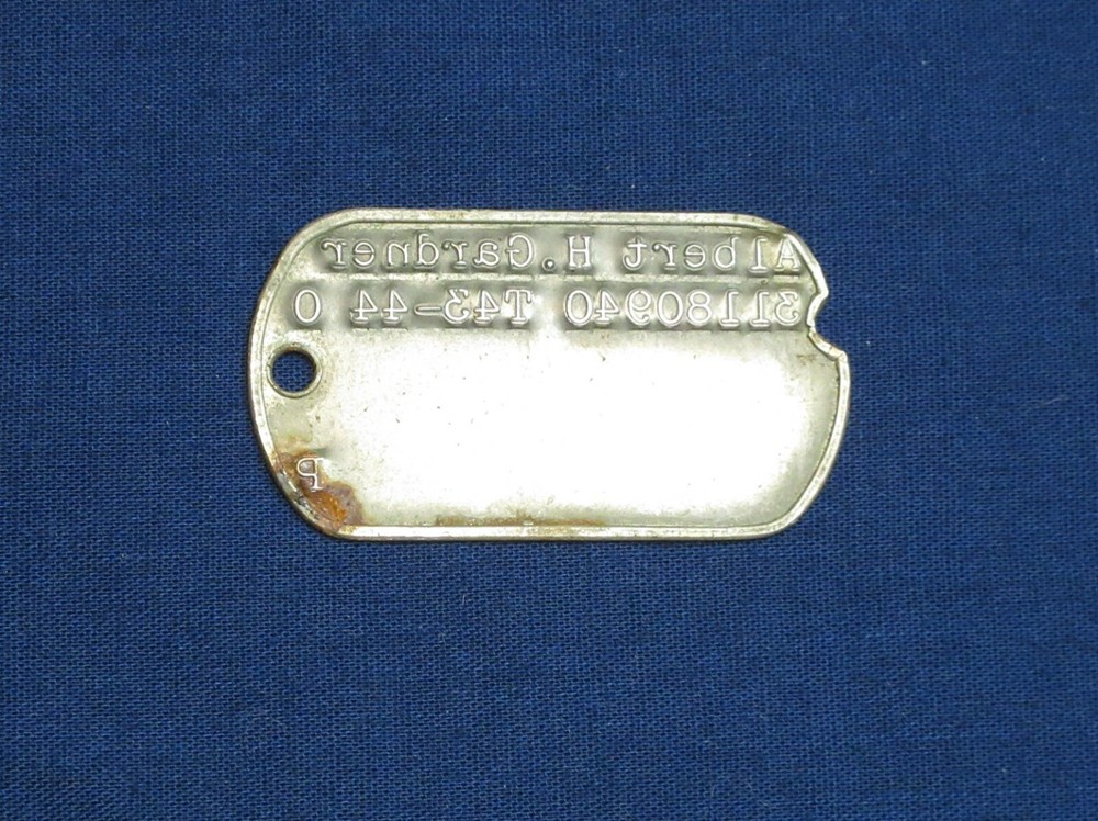 WWII Era DOG TAG - Albert H. Gardner T43/44