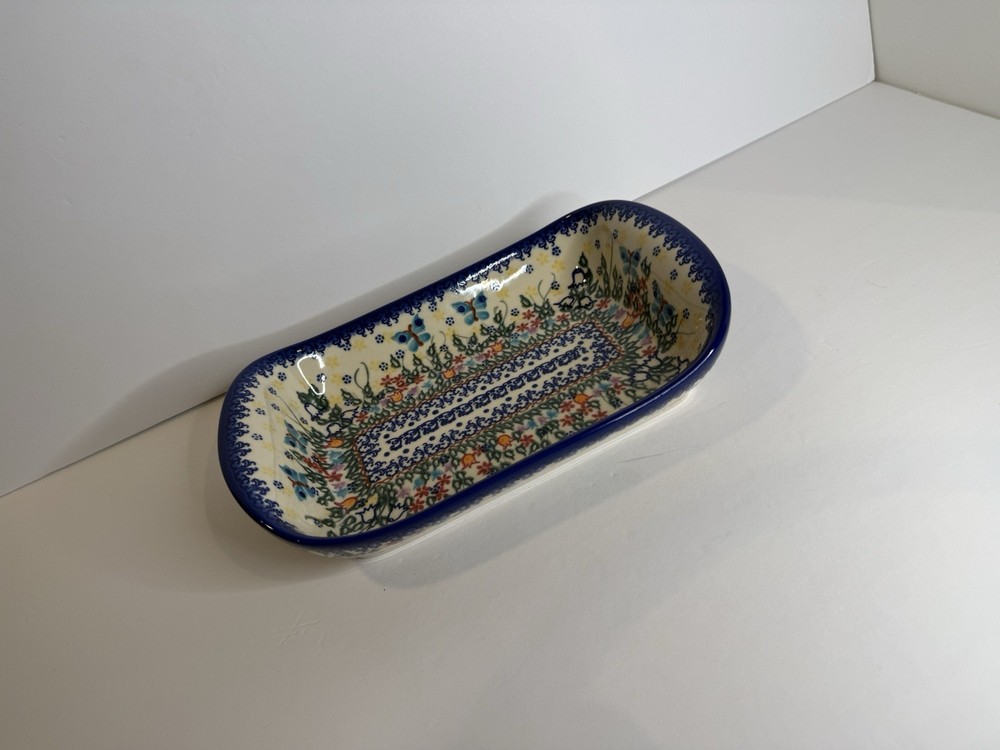 Polish Pottery Rectangular Baker Dish – Vena Ceramika UNIKAT – Hand Painted