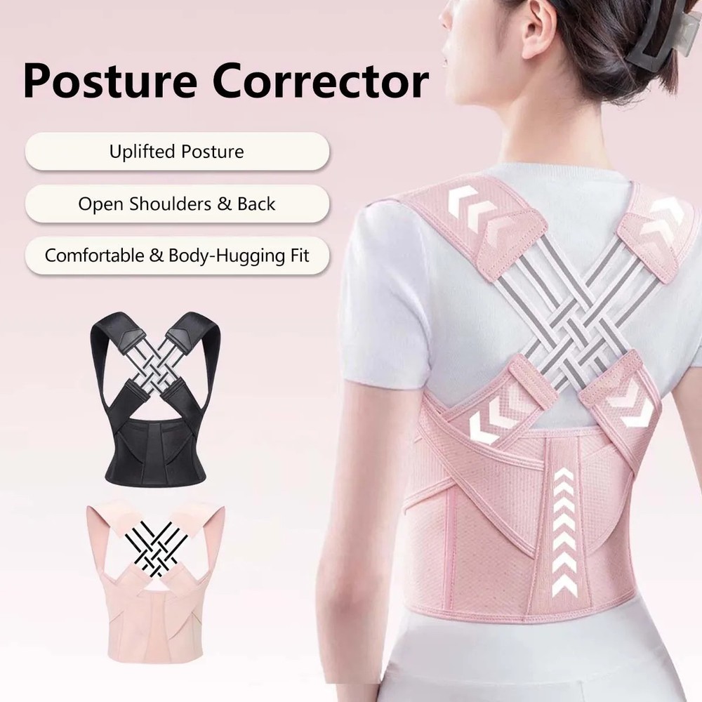 Adjustable Posture Corrector Back Support Belt Spine Alignment Waist Trainer for