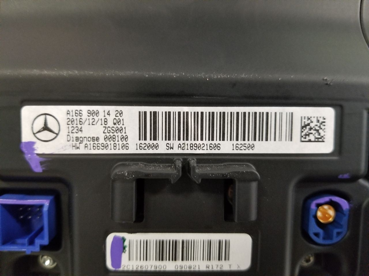 17 2017 MERCEDES GLE43 AMG 166 TYPE INFORMATION DISPLAY SCREEN 1669001420