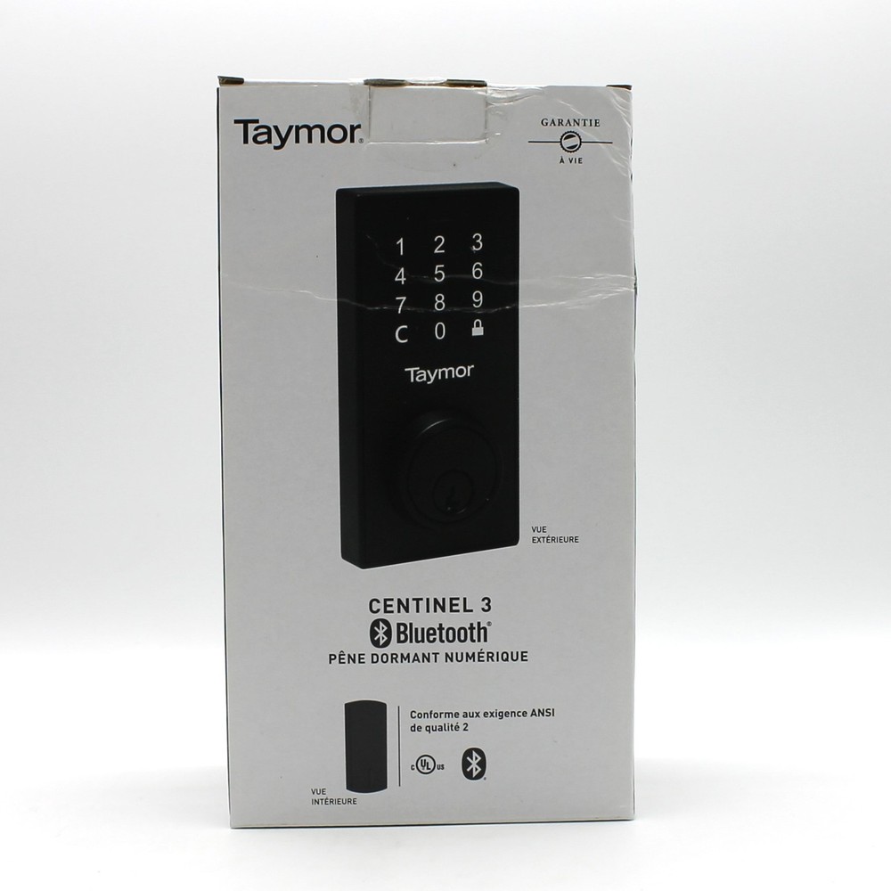 Taymor CENTINEL 3 Bluetooth Digital Deadbolt, Sealed, Distressed Box
