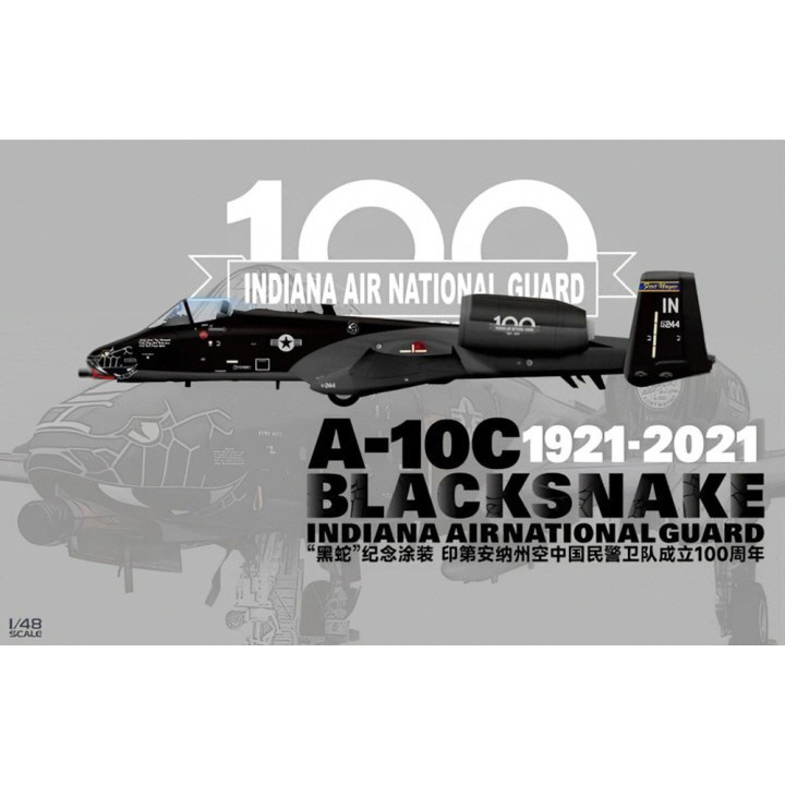 Great Wall hobby  #S4823 1/48 A-10C Blacksnake(Indiana Air National Guard)