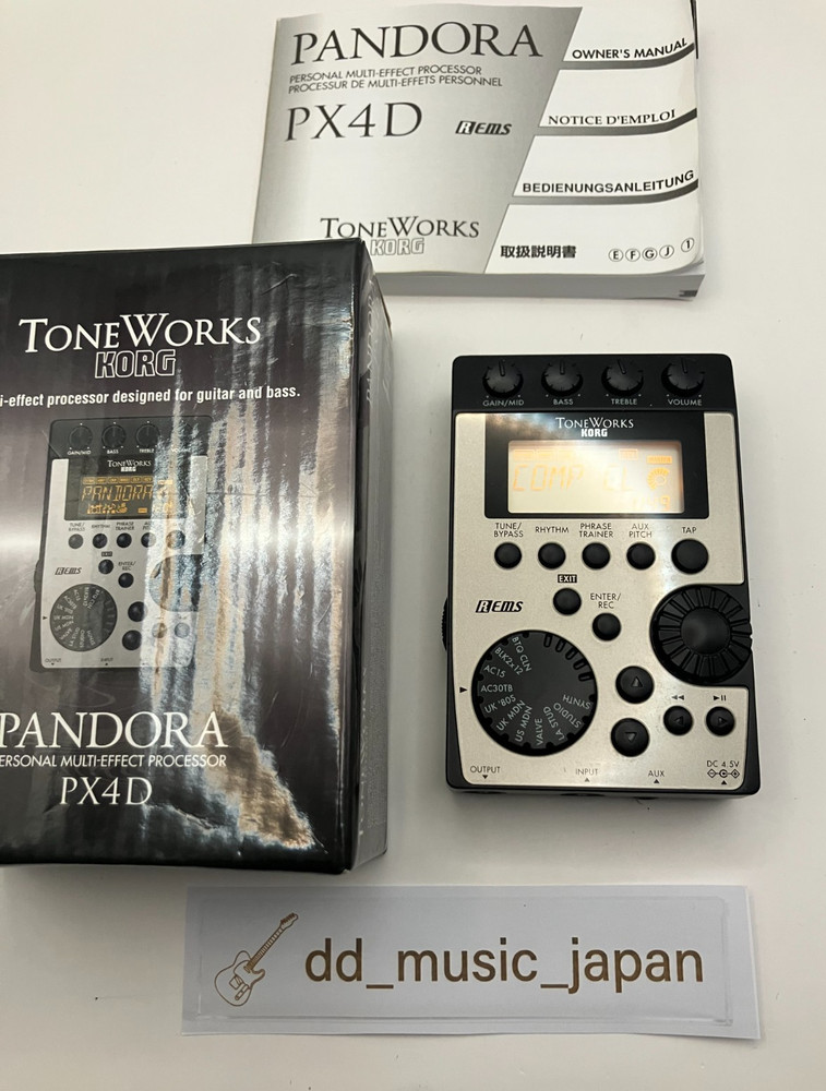 KORG ToneWorks Pandora PX4D Guitar Bass Multi Effects Processor Tested Working