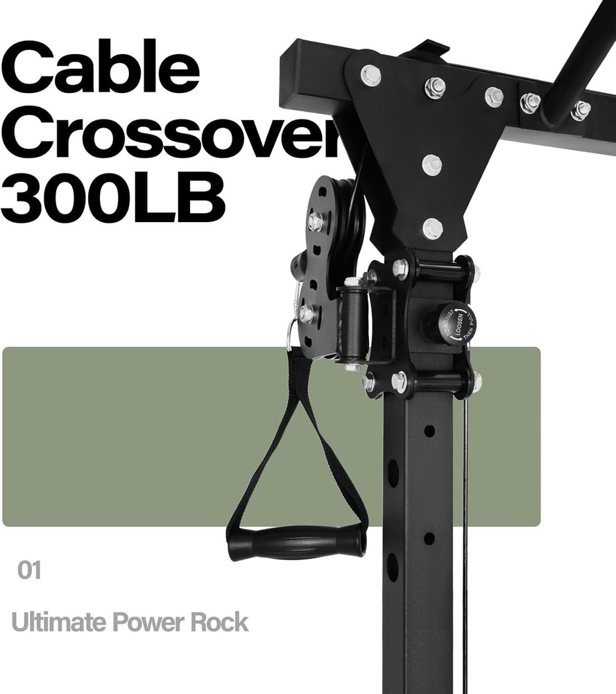 Power Cage - Multi-Function Power Rack for Home Gym, Squat Rack, Cable Crossover