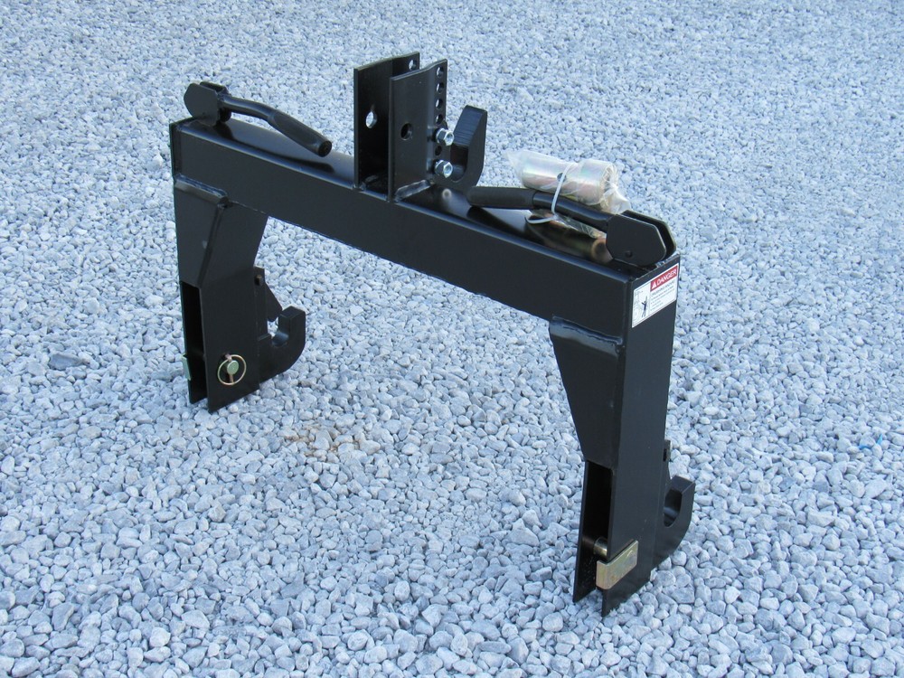 3 Point Quick Hitch with Bushings Fits Cat 1 Tractor Implement Attachment