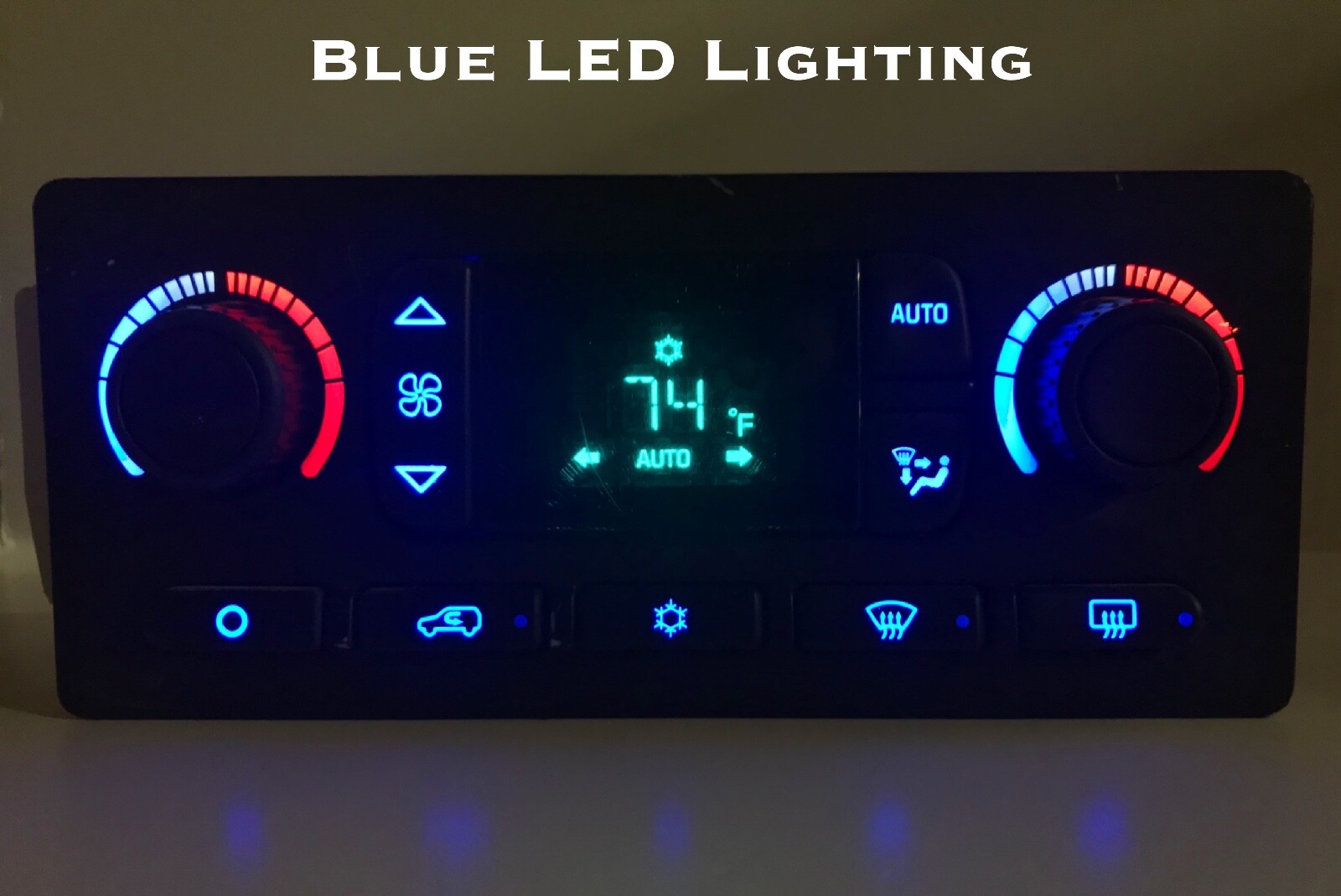03-06 Silverado Sierra Auto Heater Digital Climate Control BLUE LED