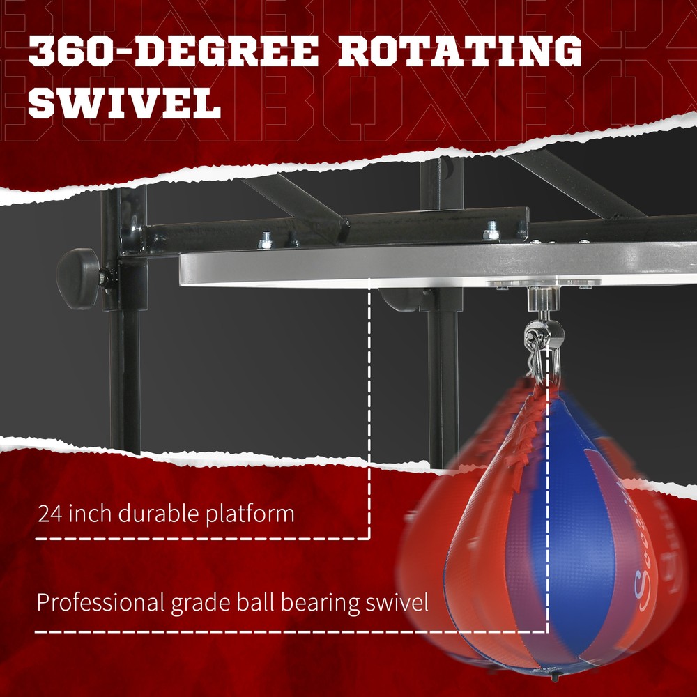 Speed Bag Platform, Wall Mounted Speed Bags for Boxing, Height Adjustable