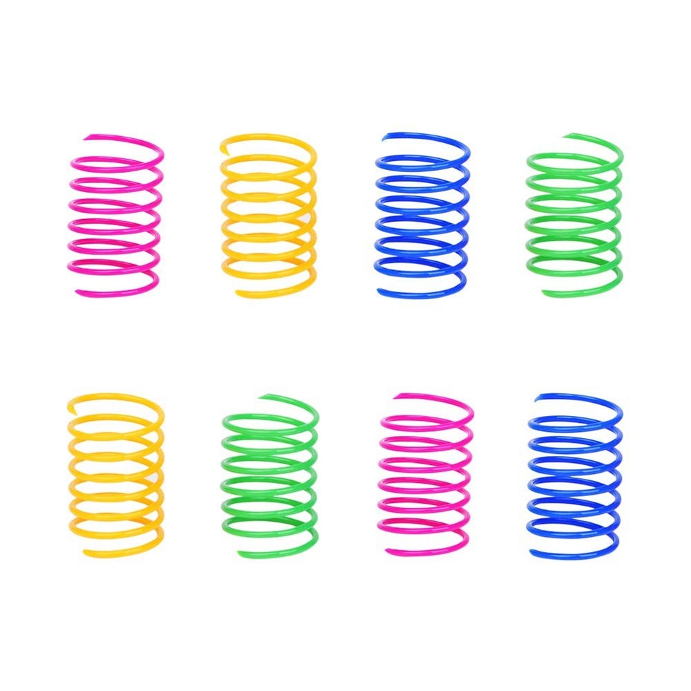 ISMARTEN Cat Spring Toy (60 Pack), Kittens Toys Plastic Coil [MULTIPLE]