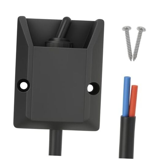 Waterproof Toggle Switch 12V 30A, Heavy-Duty SPST On/Off Switch with Pre-Wired