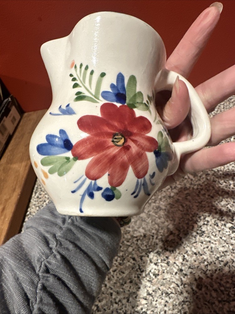 Vintage Looking Floral Decorative Pitcher SH2