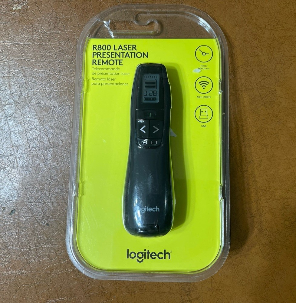 Authentic Logitech R800 Professional Presentation Remote (910-001350)