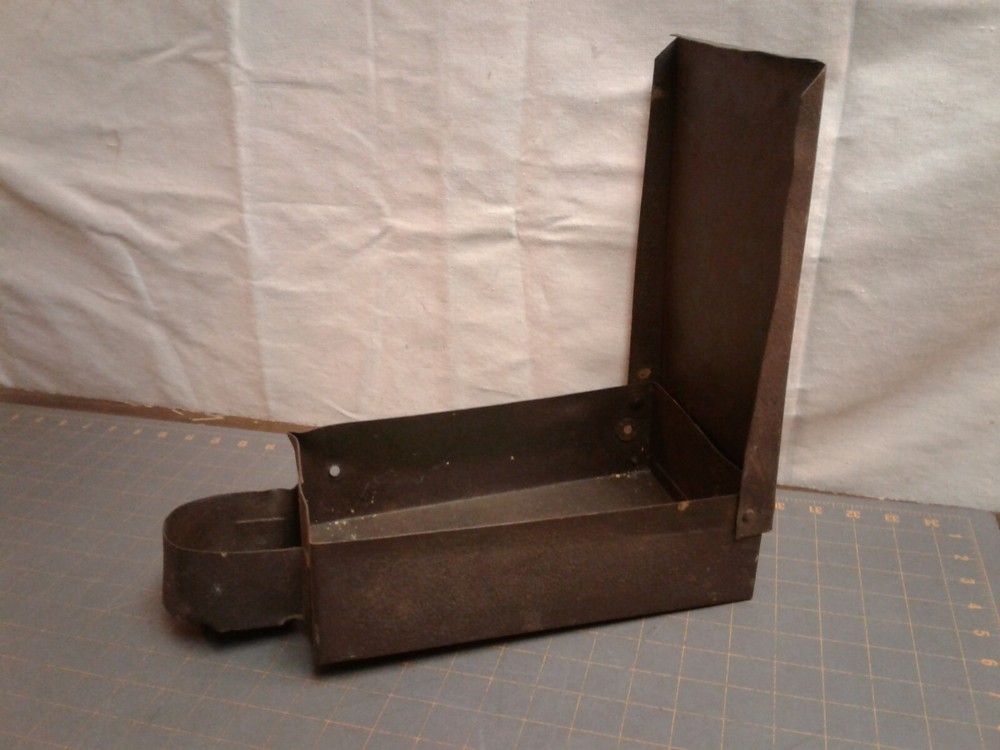 Antique Primitive Tractor Tool Box with Oil Ring Holder