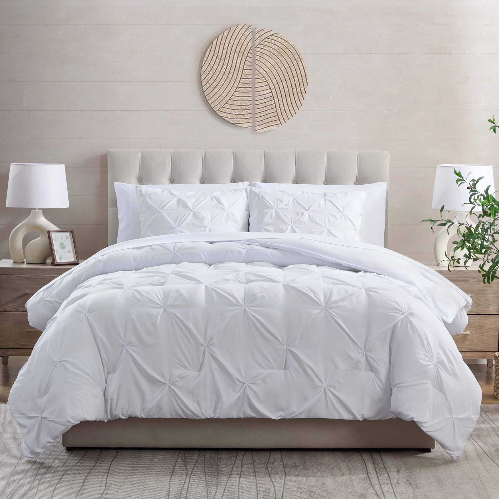 7 Piece Pinch Pleat High-Quality Super Soft & Breathable Microfiber Bed in a Bag