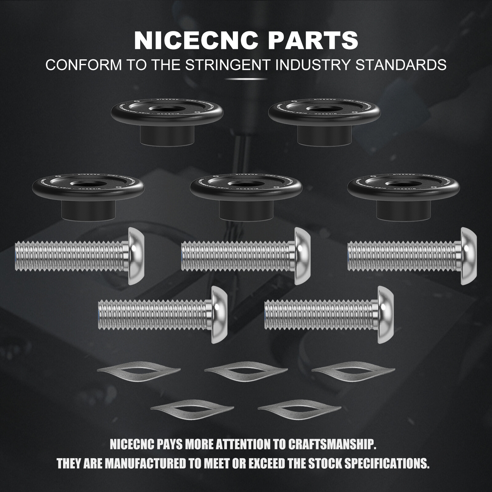 Front Brake Rotor Disc Hardware M8 Bolts Kit for Harley Street Glide FLHX 09-22